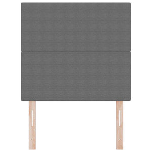 Hellgraues Kopfteil 90 cm Cordstoff