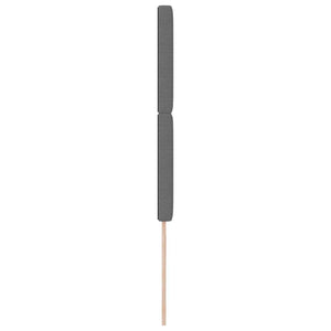 Hellgraues Kopfteil 90 cm Cordstoff