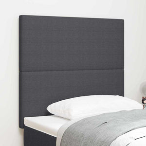 Dunkelgraues Kopfteil 90 cm Cordstoff