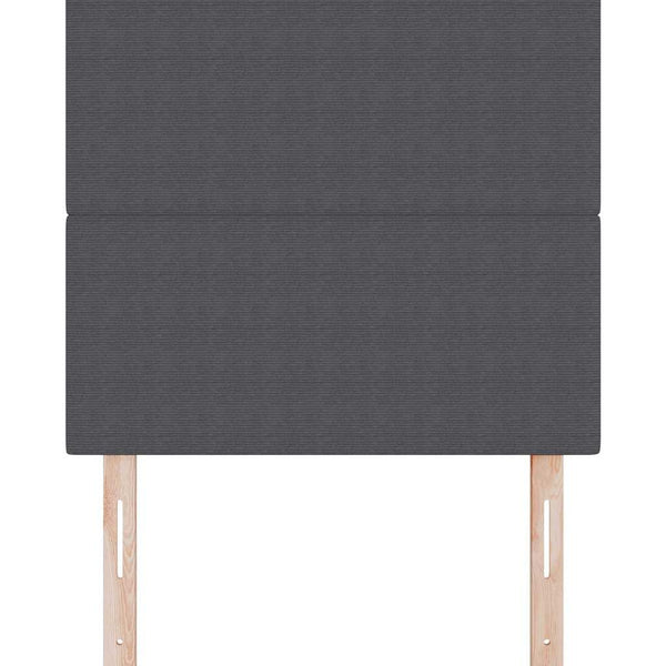 Dunkelgraues Kopfteil 90 cm Cordstoff