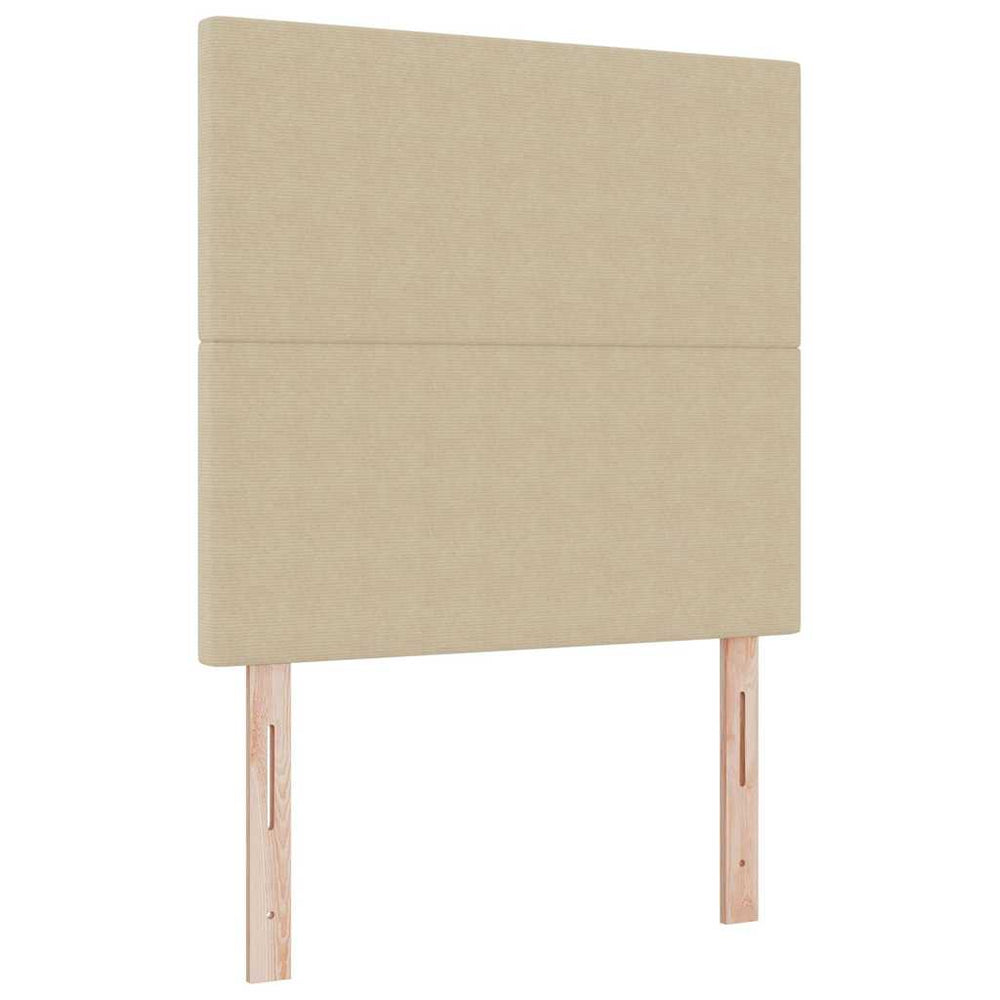 Hellgrün-Graues Cord Kopfteil 90 cm