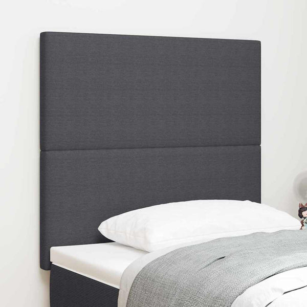 vidaXL Headboard Dark Grey 100 cm Corduroy