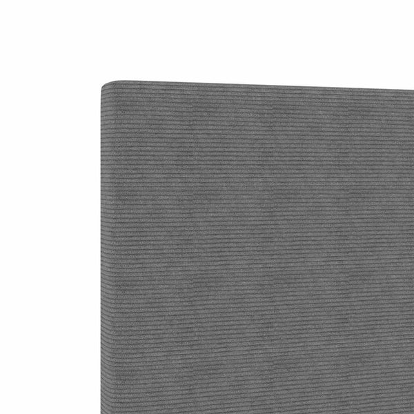 Kopfteil Hellgrau Cord 144 cm