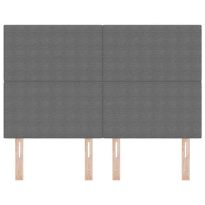 Kopfteil Hellgrau Cord 144 cm