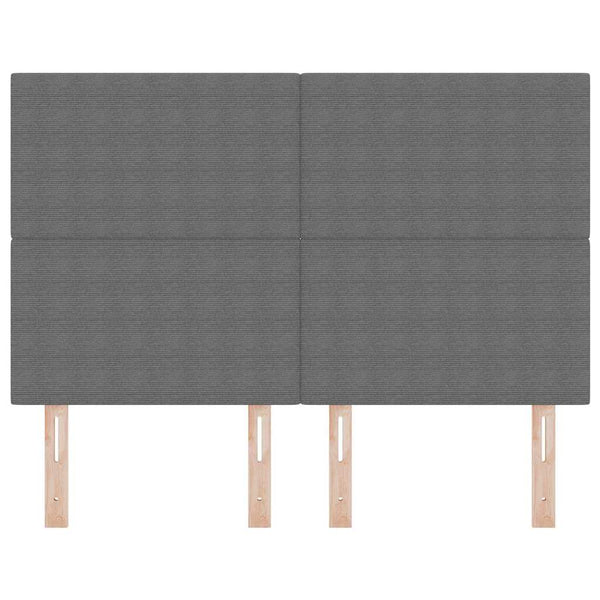 Kopfteil Hellgrau Cord 144 cm