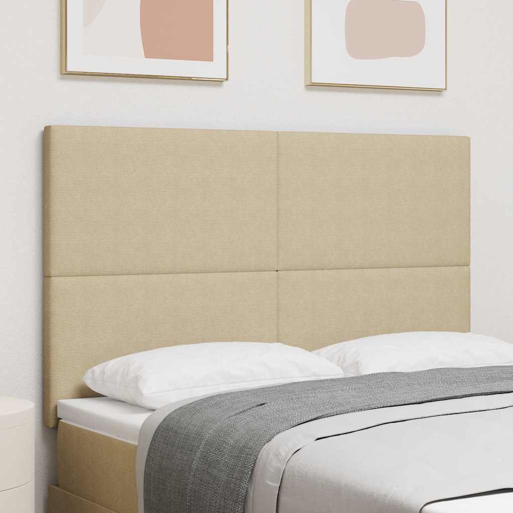Hellgrün-Graues Kopfteil 144 cm aus Cordstoff