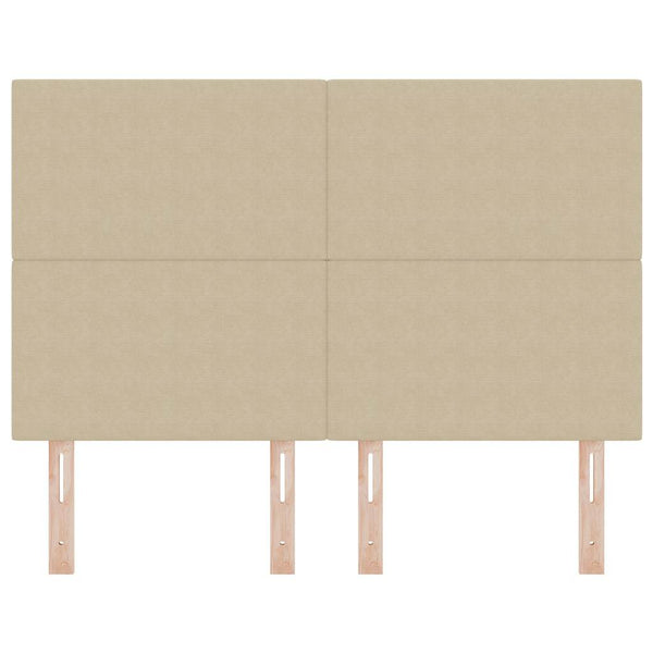 Hellgrün-Graues Kopfteil 144 cm aus Cordstoff