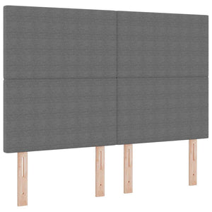 Hellgraues Kopfteil 160 cm Cordstoff