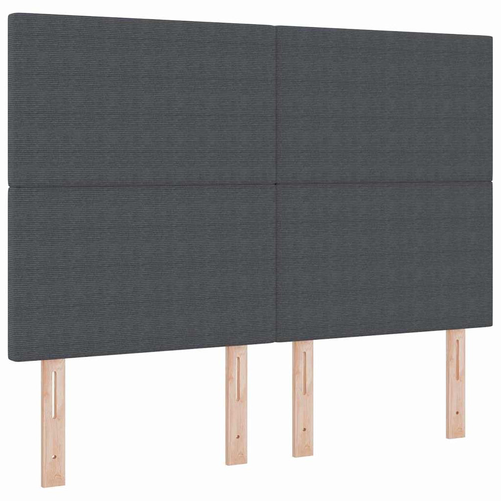 Kopfteil Dunkelgrau 160 cm Cordstoff