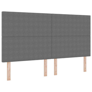 Hellgraues Kopfteil 180 cm Cordstoff