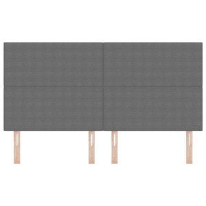 Hellgraues Kopfteil 180 cm Cordstoff