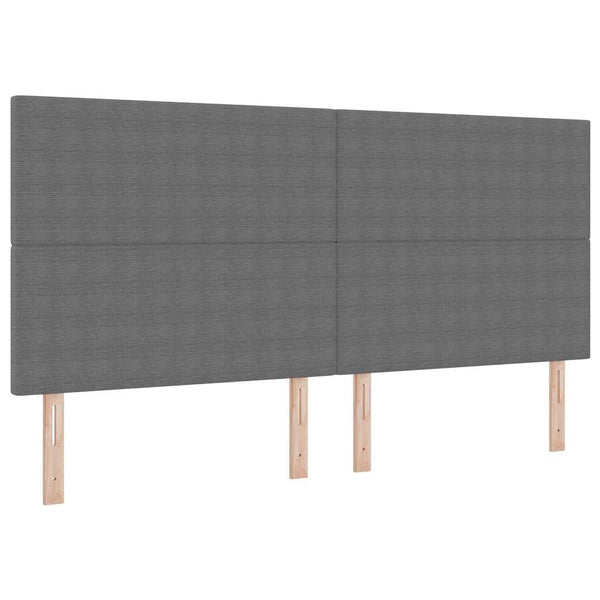 Hellgraues Kopfteil 200 cm Cordstoff