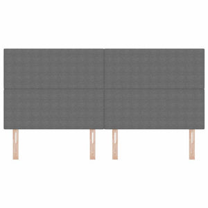 Hellgraues Kopfteil 200 cm Cordstoff