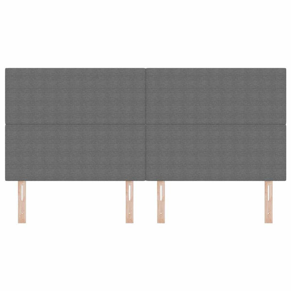 Hellgraues Kopfteil 200 cm Cordstoff