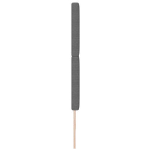 Hellgraues Kopfteil 200 cm Cordstoff