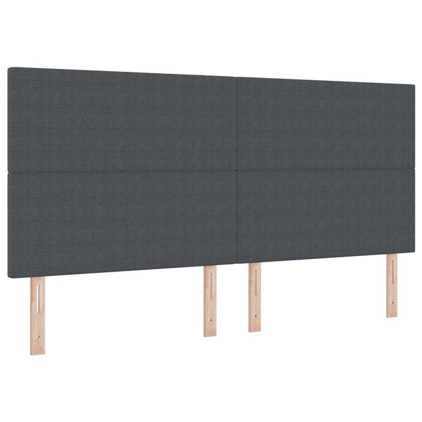 Dunkelgraues Kopfteil 200 cm Cordstoff