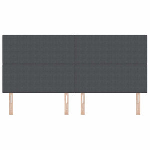 Dunkelgraues Kopfteil 200 cm Cordstoff