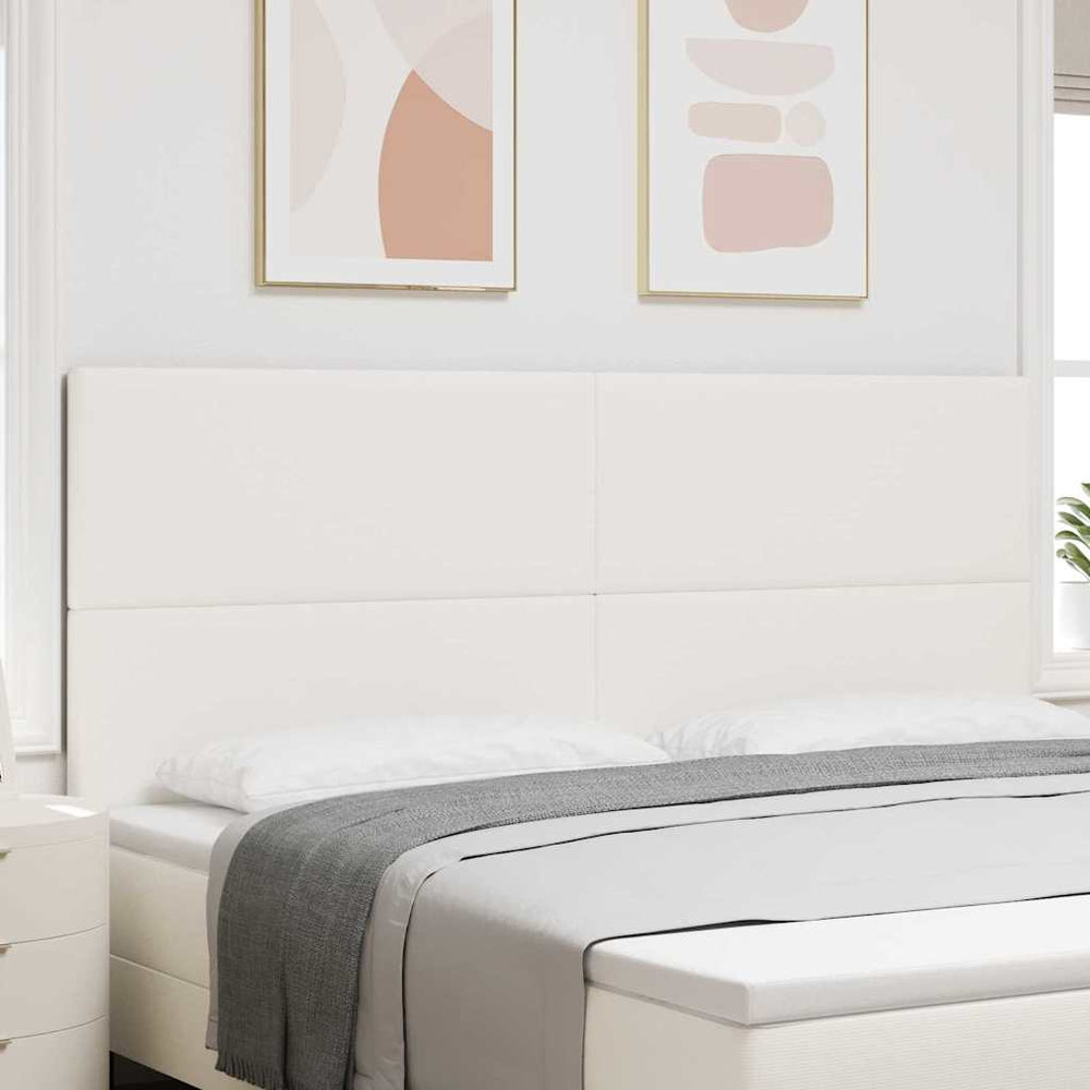 Kopfteil Creme Cordstoff 200 cm