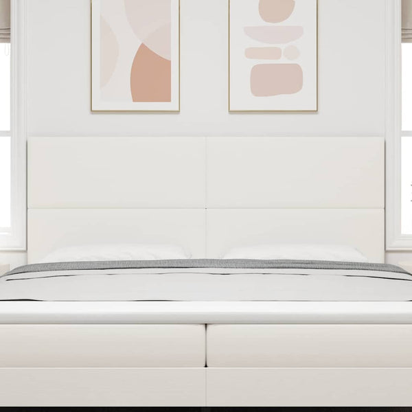 vidaXL Headboard Cream 200 cm Cord Fabric