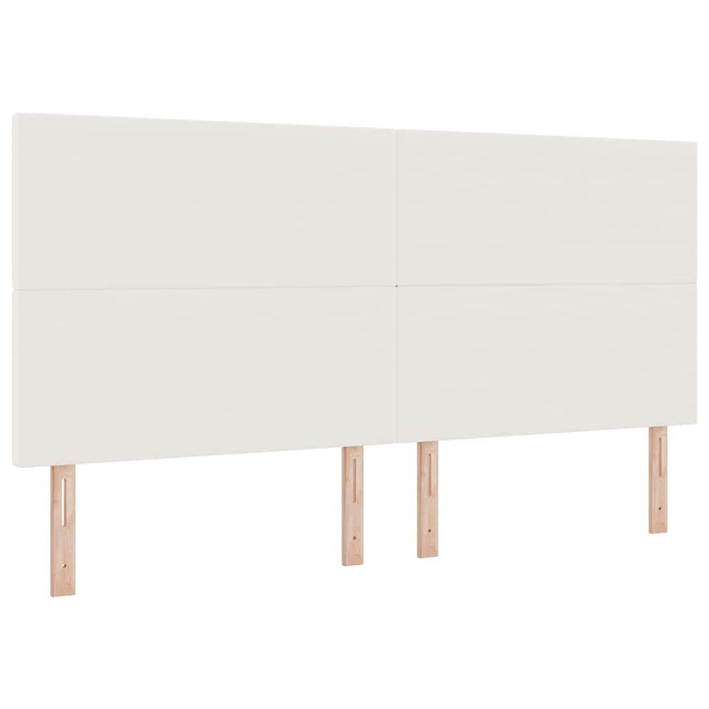 Kopfteil Creme Cordstoff 200 cm