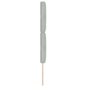 Samt Kopfteil Hellgrau 80 cm