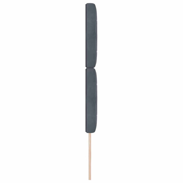 Dunkelgraues Samt Kopfteil 80 cm