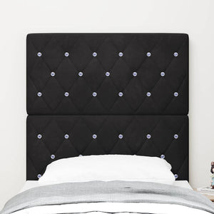 Schwarzes Samt Kopfteil 80 cm