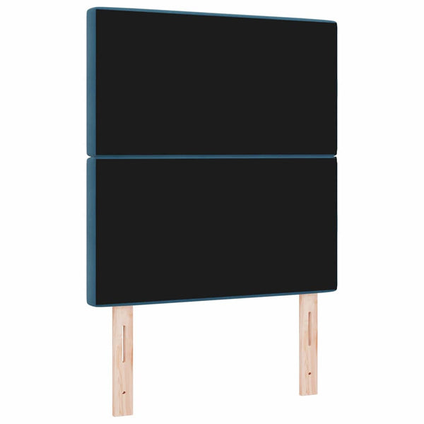 Dunkelblaues Samt Kopfteil 80 cm