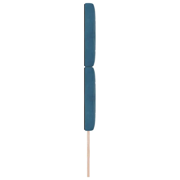 Dunkelblaues Samt Kopfteil 80 cm