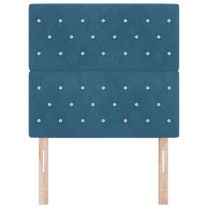 Dunkelblaues Samt Kopfteil 90 cm