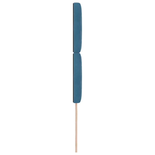 Dunkelblaues Samt Kopfteil 90 cm