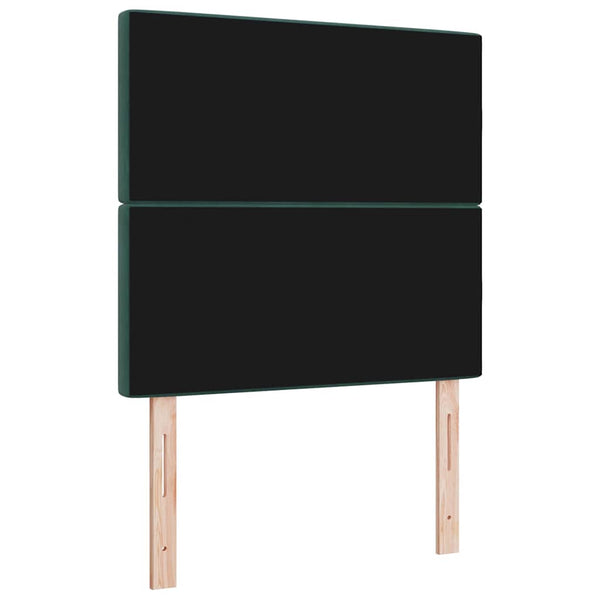 Samt Kopfteil Hellgrün-Grau 100 cm