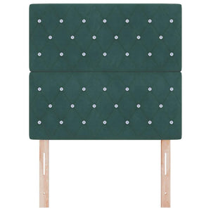 Samt Kopfteil Hellgrün-Grau 100 cm