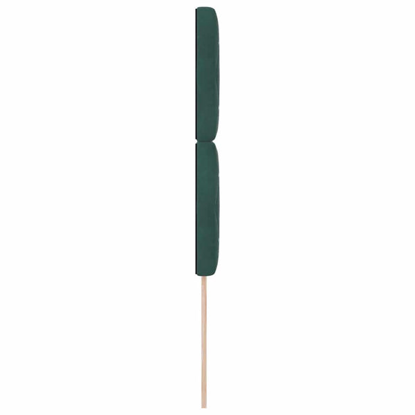 Samt Kopfteil Hellgrün-Grau 100 cm