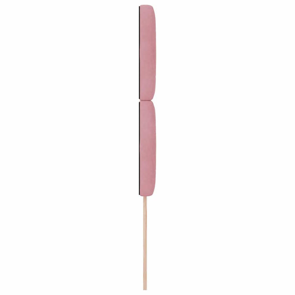 Rosa Samt Kopfteil 100 cm