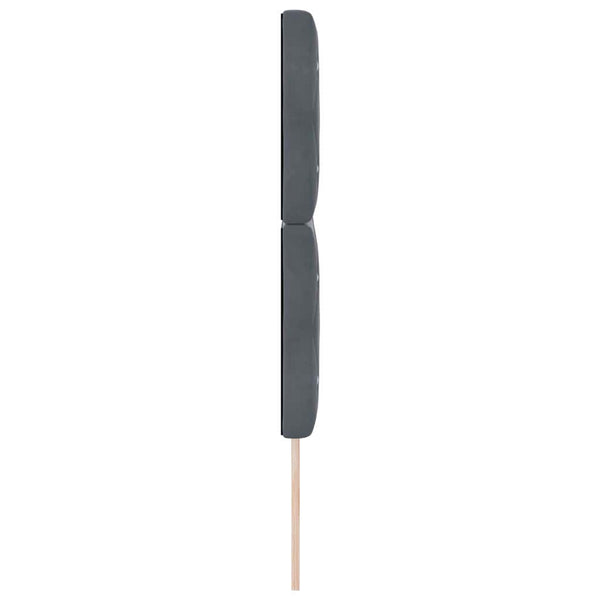 Dunkelgraues Samt Kopfteil 144 cm