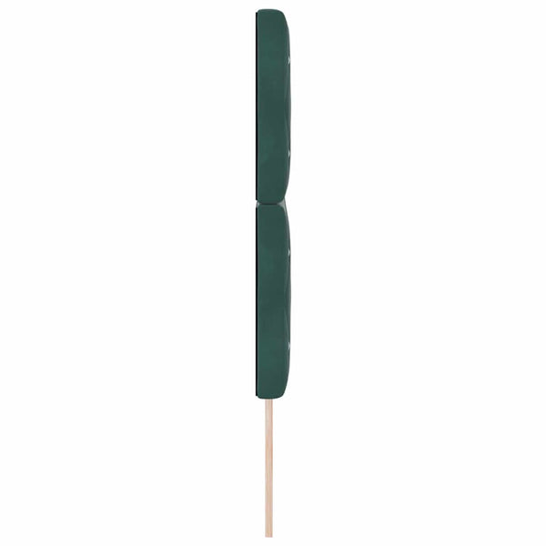 Dunkelgrünes Samt Kopfteil 144 cm