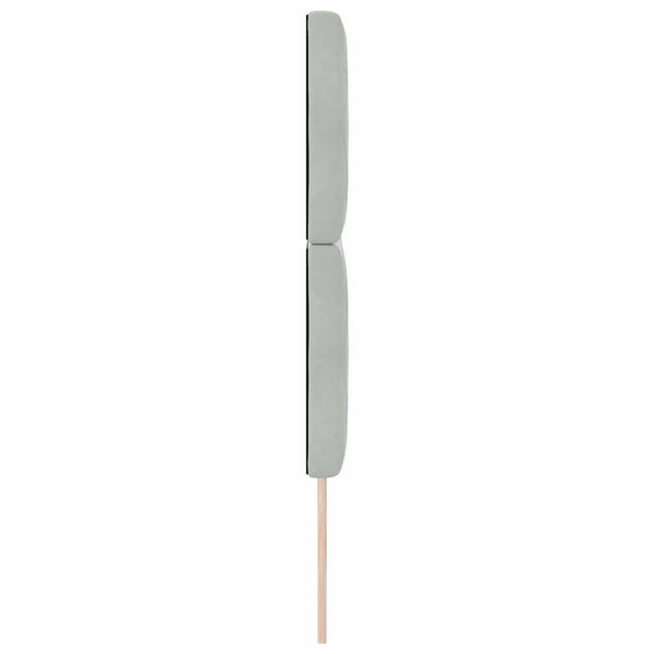 Kopfteil Hellgrau Samt 160 cm