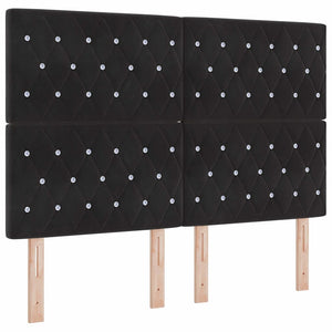 vidaXL Tête de lit Noir 160 cm Velours