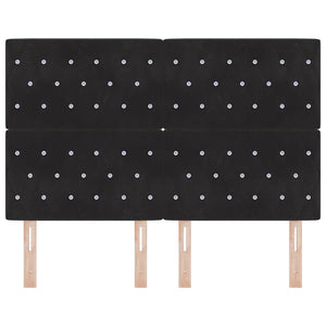 vidaXL Tête de lit Noir 160 cm Velours