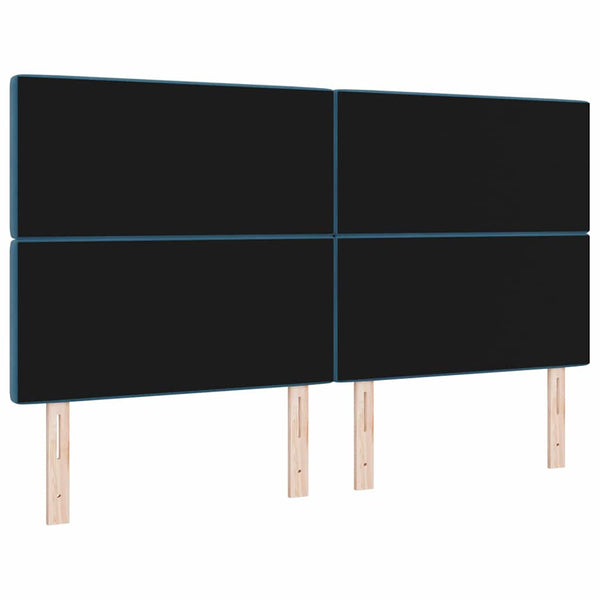 Dunkelblaues Samt Kopfteil 180 cm