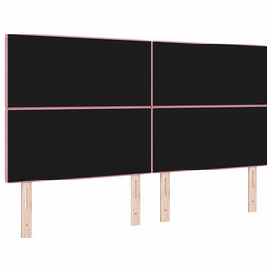 Rosa Samt Kopfteil 180 cm