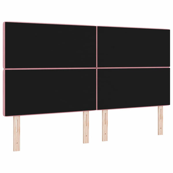 Rosa Samt Kopfteil 180 cm