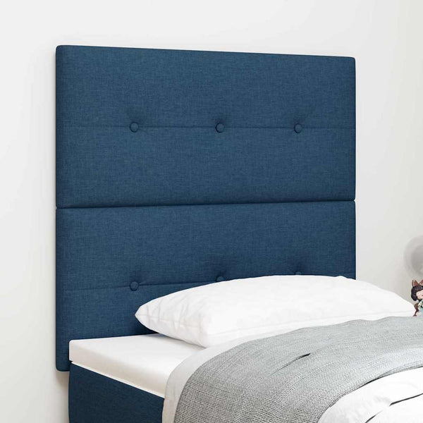 Verstellbares Kopfteil Blau Stoff 80 cm