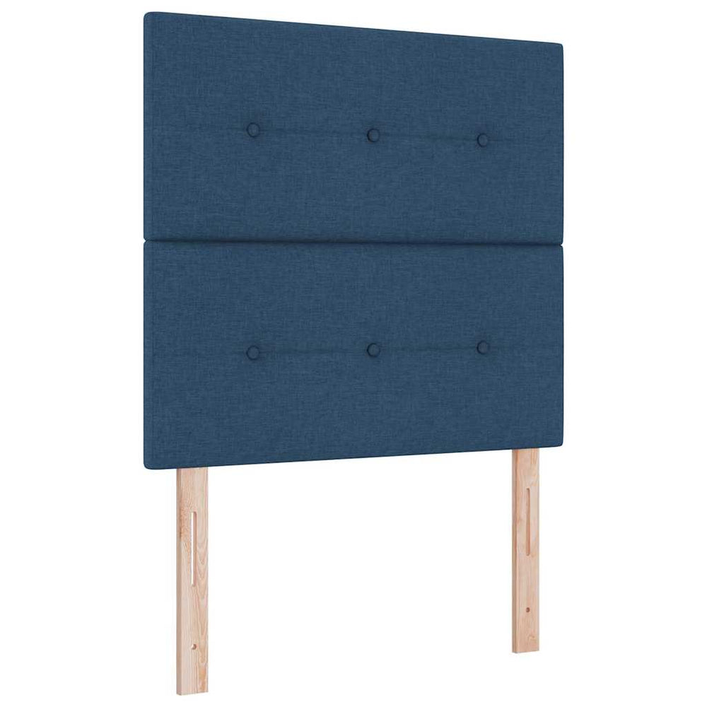 Verstellbares Kopfteil Blau Stoff 80 cm