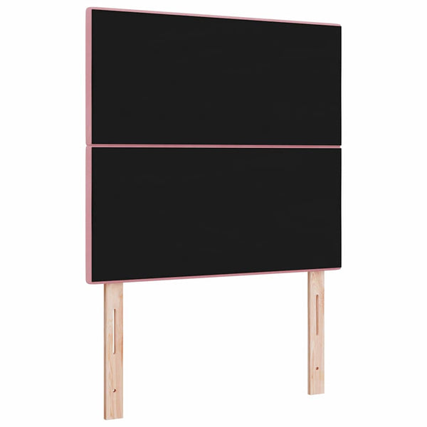 Rosa Samt Kopfteil 80 cm