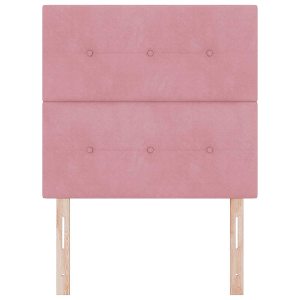 Rosa Samt Kopfteil 80 cm