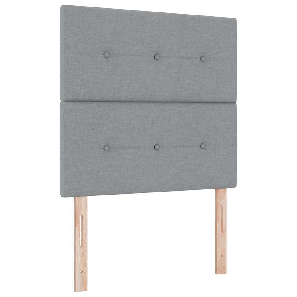 Verstellbares Kopfteil Hellgrau 90 cm