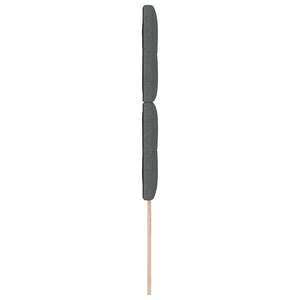 Höhenverstellbares Kopfteil Dunkelgrau Stoff 90 cm