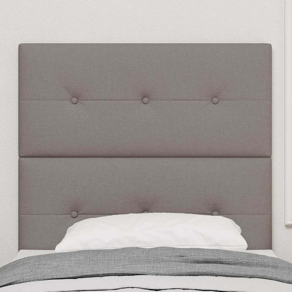 Höhenverstellbares Kopfteil Taupe Stoff 90 cm